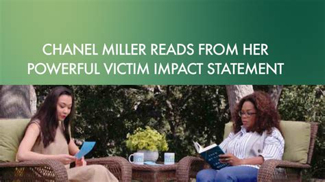 Chanel miller's victim impact statement